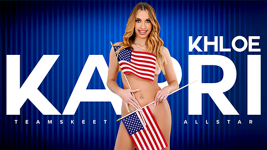 What's up, TeamSkeet fans? Are you ready for a brand new TeamSkeet All-Star? We love Khloe Kapri, so we definitely had to give her AllStar status and bring her into the spotlight. This baddie has been working with TeamSkeet since 2017, so giving her this title makes a ton of sense. In her All-Star scene, Khloe goes cadet and has some fun with the very studly Parker. We're stoked to keep working with Khloe and can't wait to see what she does next.
