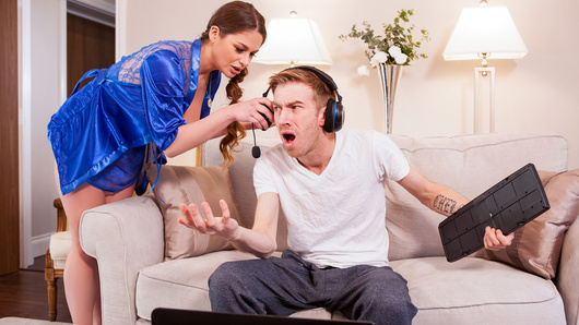 Cathy Heaven wants her stepson to like her, so she gives him a brand new gaming system. But Danny is used to getting whatever he wants and doesn't even thank her! It's time for Ms. Heaven to teach Danny how to say please and thank you... by having him eat her pussy!