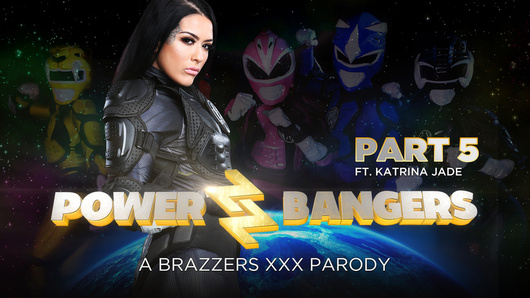 The Power Bangers come together once more and use their powers to overthrow the evil space witch! After saving the world and their friend, it's time to celebrate, with a crazy orgy! Starring Abigail Mac, Katrina Jade, and Kimmy Granger!