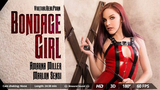 It's time for the gorgeous Spanish babe Amarna Miller to take control. So, relax and enter in our dungeon for an intense BDSM 3D experience with her. First, you will be the one who makes her your slave, and then she will become the dominatrix. Now, enjoy rope bondage, nipple clamps, whips and more BDSM fun. Hurry up and take your VR headset to enjoy this VR porn scene in 180 degrees FOV and our awesome Binaural Sound in your Smartphone Cardboard, Samsung Gear VR, Oculus Rift and HTC Vive!