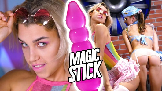 Gina Gerson and Elena Vedem's young lesbo anal play and orgasm from a glass magic stick JMC007 (Video duration: 00:25:20)