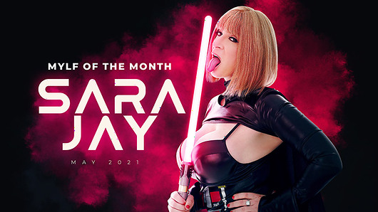 Busty MILF Sara Jay is our stunning MYLF of the Month. Watch her entice young Jedi padawan Jay Romero and lure him into the dark side with her powerful force-choke and huge tits. This sith lord MYLF is out of this world and Jay will gladly submit to her will. May the Fourth be with you!
