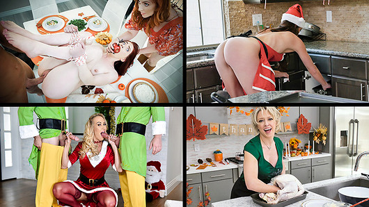 Watch this festive compilation of gorgeous MILFs such as Brooklyn Chase, Kat Dior, Lauren Phillips, Natasha Ianova and many more, enjoy the holidays of their dreams as they get exactly what's been coming to them all year long. Milf porn featuring: Kat Dior, Lauren Phillips, Brooklyn Chase.