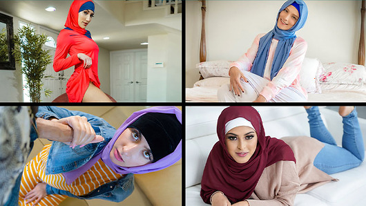 These beautiful ladies in Hijab cannot hide their lustful desires anymore. Now that they have a giant cock in front of them, they're about to set free their sexual passion and receive exactly what they want. TeamSkeet video starring Izzy Lush, Chloe Amour, Alexia Anders and Penelope Woods.